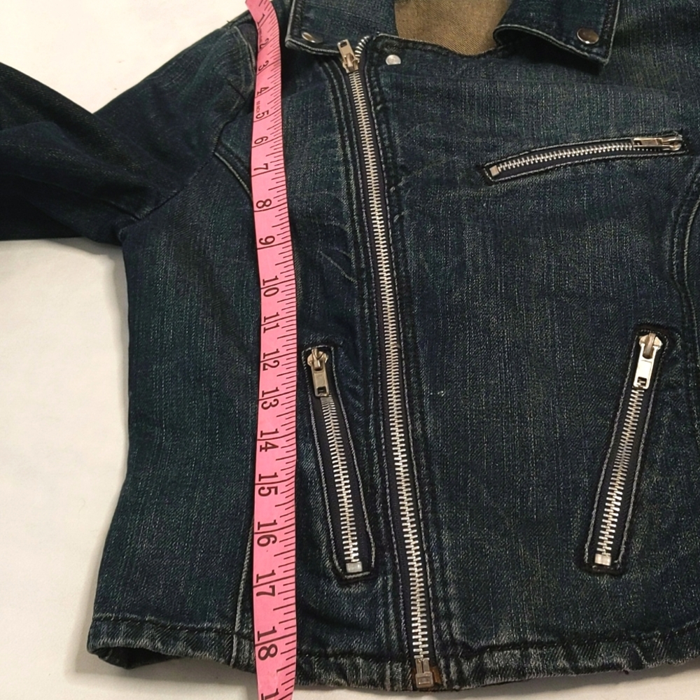 MANGO JEANS Moto Denim Jacket - Picture 13 of 13